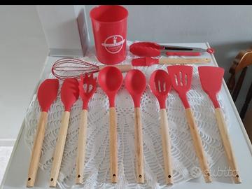 set servizio  mestoli da cucina silicone pezzi 11 