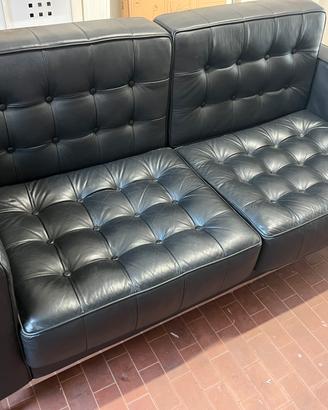 Divano due posti nero