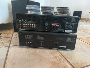Stereo con doppio cassette e 2 casse sonobul