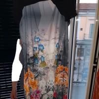 Vestito Sisley con velo e coprispalla