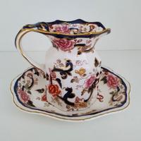 Caraffa e Piatto Ceramica Inglese Mason's Vintage