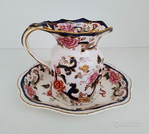 Caraffa e Piatto Ceramica Inglese Mason's Vintage