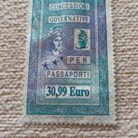 marca da bollo passaporto 