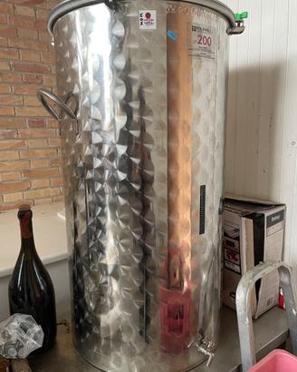 Fermentatore inox 200L