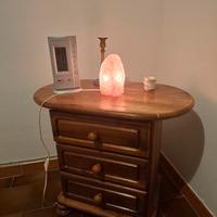 Lampada in puro  quarzo rosa