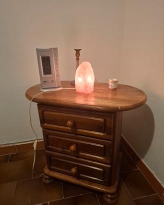 Lampada in puro  quarzo rosa