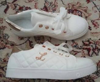 Scarpe bianche donna n.37 nuove