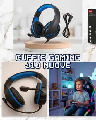 Cuffie da gaming J10 NUOVE, MAI USATE e nella loro