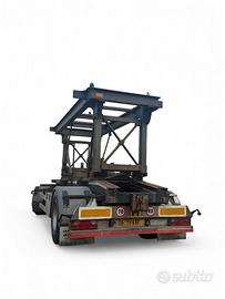 Rimorchio per casse scarrabili 2 assi