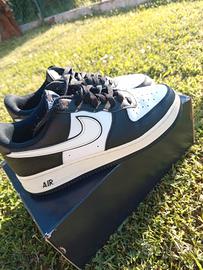 Nike Air Force 1 Low Black White Tg 43 con scatola