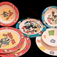 2 set Piatti pappa Topolino 5 piatti bimbo Disney