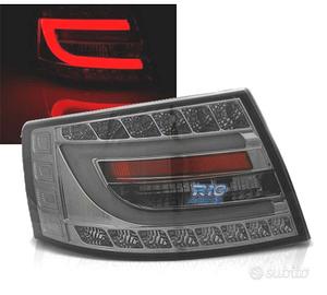 FANALI PER AUDI A6 C6 SEDAN 04-08 FUMÈ LED 7PIN