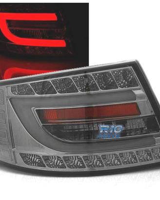 FANALI PER AUDI A6 C6 SEDAN 04-08 FUMÈ LED 7PIN