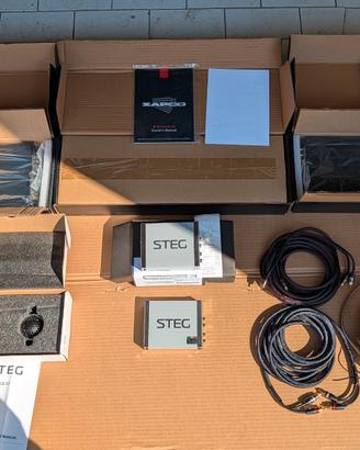 Amplificatore Zapco SQ, subwoofer gladen, adattat 