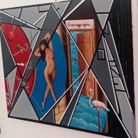 Dipinto moderno olio su tela