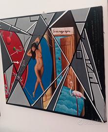 Dipinto moderno olio su tela