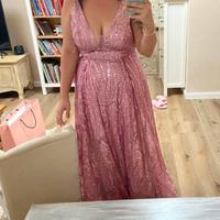 Abito elegante sera lungo