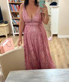 Abito elegante sera lungo