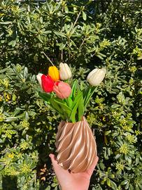 Vaso twist dal design unico color CHAMPAGNE