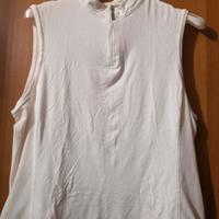 Top smanicato bianco La Perla