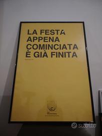 Poster Ciao Discoteca Italiana Telaio 70x100