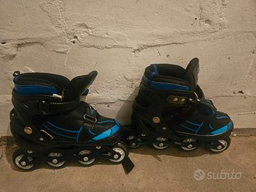 Pattini in linea regolabili bambino, misura 34–37