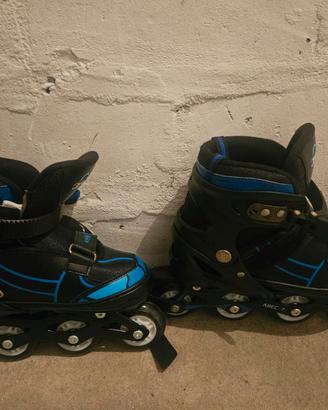 Pattini in linea regolabili bambino, misura 34–37