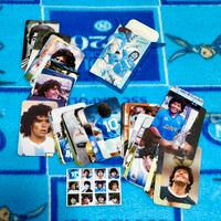60 Carte + 32 adesivi Diego Maradona Re di Napoli