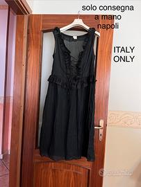 Camicia da notte nera chemiserie pour la nuit baci