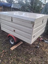 Carrello rimorchio Ellebi con coperchio rigido