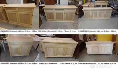Mobili grezzi NUOVI in Svendita