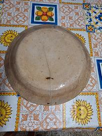Piatto antico in ceramica di Caltagirone 