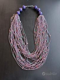 Collana multifili colorate i