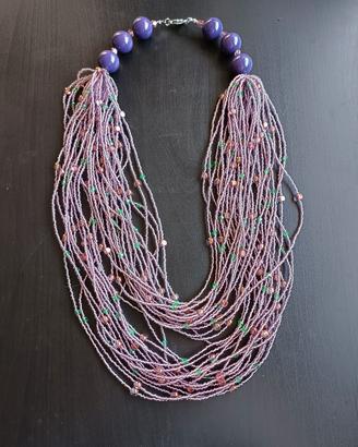 Collana multifili colorate i