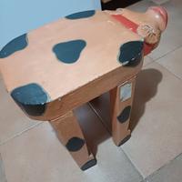 Faidate - Restauro - Sgabello vintage in legno