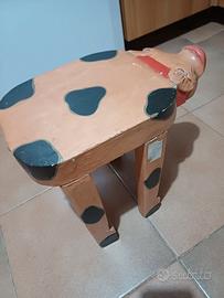 Faidate - Restauro - Sgabello vintage in legno