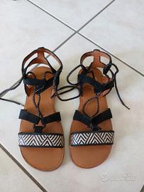 sandali neri bambina 35-36