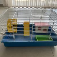 Gabbia per criceti compreso di componenti interni