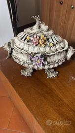Centrotavolo in porcellana di Capodimonte
