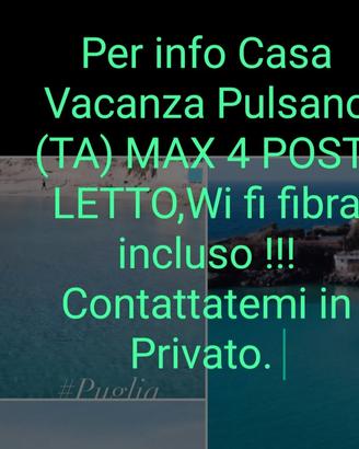 Pulsano Trilocale Estate 2026