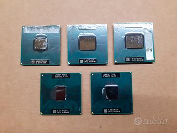 Lotto 5 Processori vintage Intel mobile DualCore