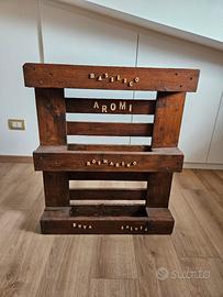 Fioriera piante aromi artigianale in pellet legno 