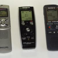 5 registratori vocali Sony , Philips , Olympus