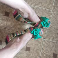 scarpe da donna ballerine multicolore 37 usate 
