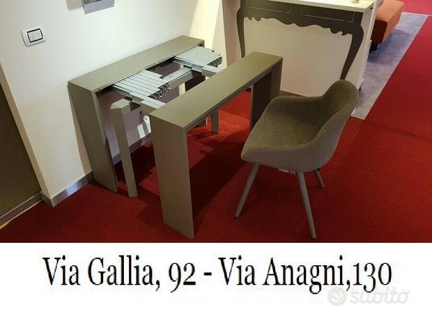 Tavolino trasformabile a roma console holly-tavoli