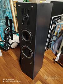 Coppia casse artigianali da terra legno 