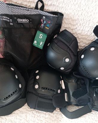 Set protezioni roller adulto FIT 500 nere OXELO