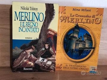 Lotto 2 Libri Leggende Cronache Mago Merlino Artù