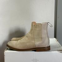 Stivali modello Chelsea beige Duke Dexter in pelle