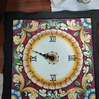 orologio in pura ceramica di Caltagirone 